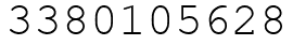 Число 3380105628.