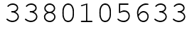 Число 3380105633.