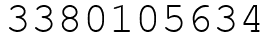 Число 3380105634.