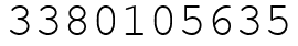 Число 3380105635.