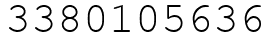 Число 3380105636.