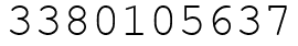 Число 3380105637.