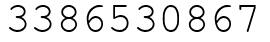 Число 3386530867.