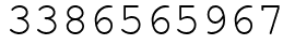 Число 3386565967.