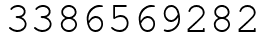 Число 3386569282.