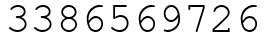 Число 3386569726.