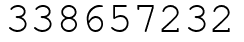 Число 338657232.