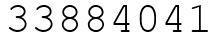 Число 33884041.