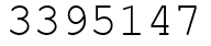 Число 3395147.