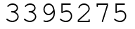 Число 3395275.