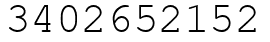 Число 3402652152.