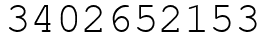 Число 3402652153.