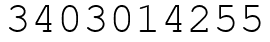 Число 3403014255.