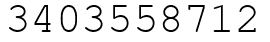 Число 3403558712.