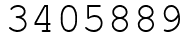 Число 3405889.