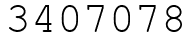 Число 3407078.
