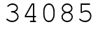 Число 34085.