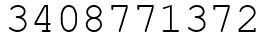 Число 3408771372.