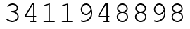Число 3411948898.