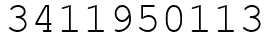 Число 3411950113.