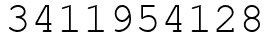 Число 3411954128.
