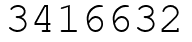 Число 3416632.