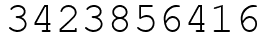 Число 3423856416.