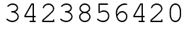 Число 3423856420.