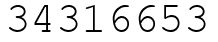 Число 34316653.