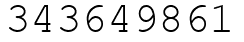 Число 343649861.