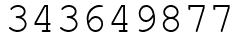 Число 343649877.