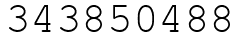 Число 343850488.