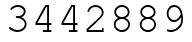 Число 3442889.