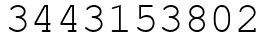 Число 3443153802.