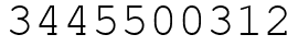 Число 3445500312.