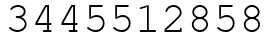 Число 3445512858.