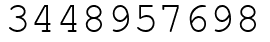 Число 3448957698.