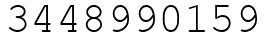 Число 3448990159.
