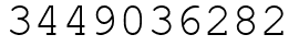 Число 3449036282.