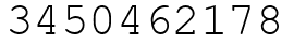 Число 3450462178.