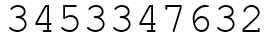 Число 3453347632.