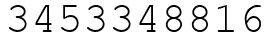 Число 3453348816.