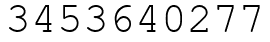 Число 3453640277.
