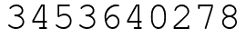 Число 3453640278.