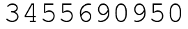 Число 3455690950.