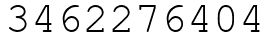 Число 3462276404.