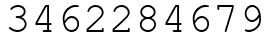 Число 3462284679.