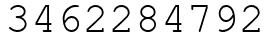 Число 3462284792.