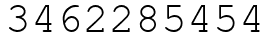 Число 3462285454.