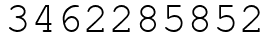 Число 3462285852.
